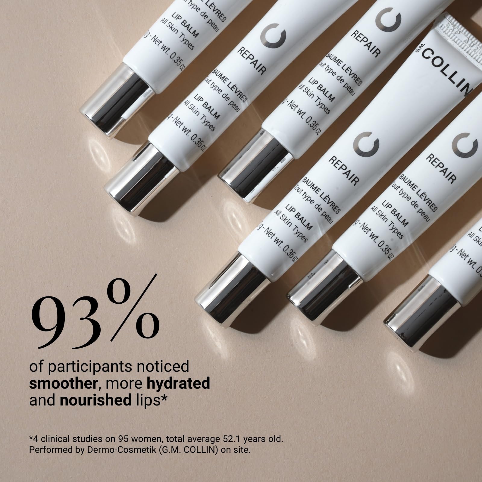 G.M. COLLIN Repair Lip Balm | Hydrating Treatment for Dry or Chapped Lips | Moisturizing Shea Butter to Soothe and Soften - dailyvitalstore