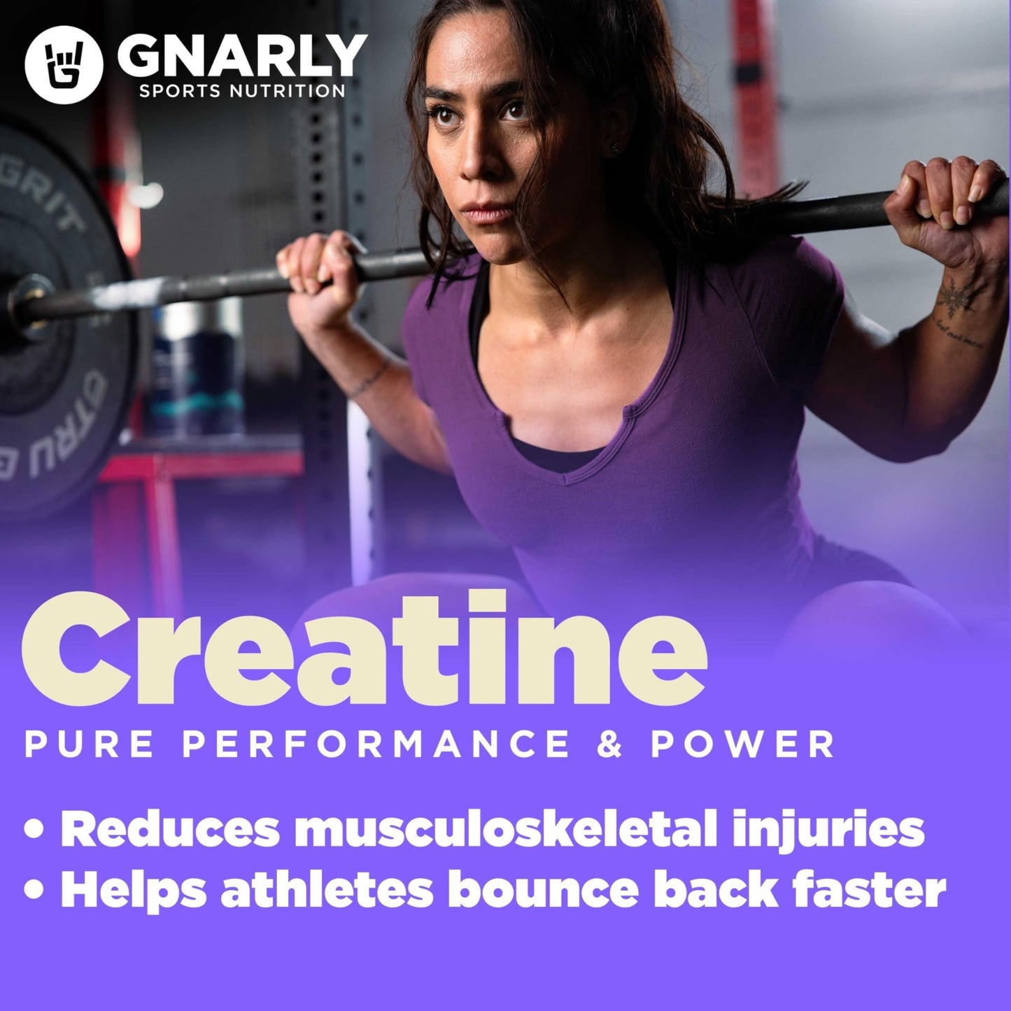 Gnarly Nutrition Creatine Powder – Creapure, Vegan Creatine Supplement – NSF Sport Certified, Optimized Recovery – Sports Nutrition - dailyvitalstore