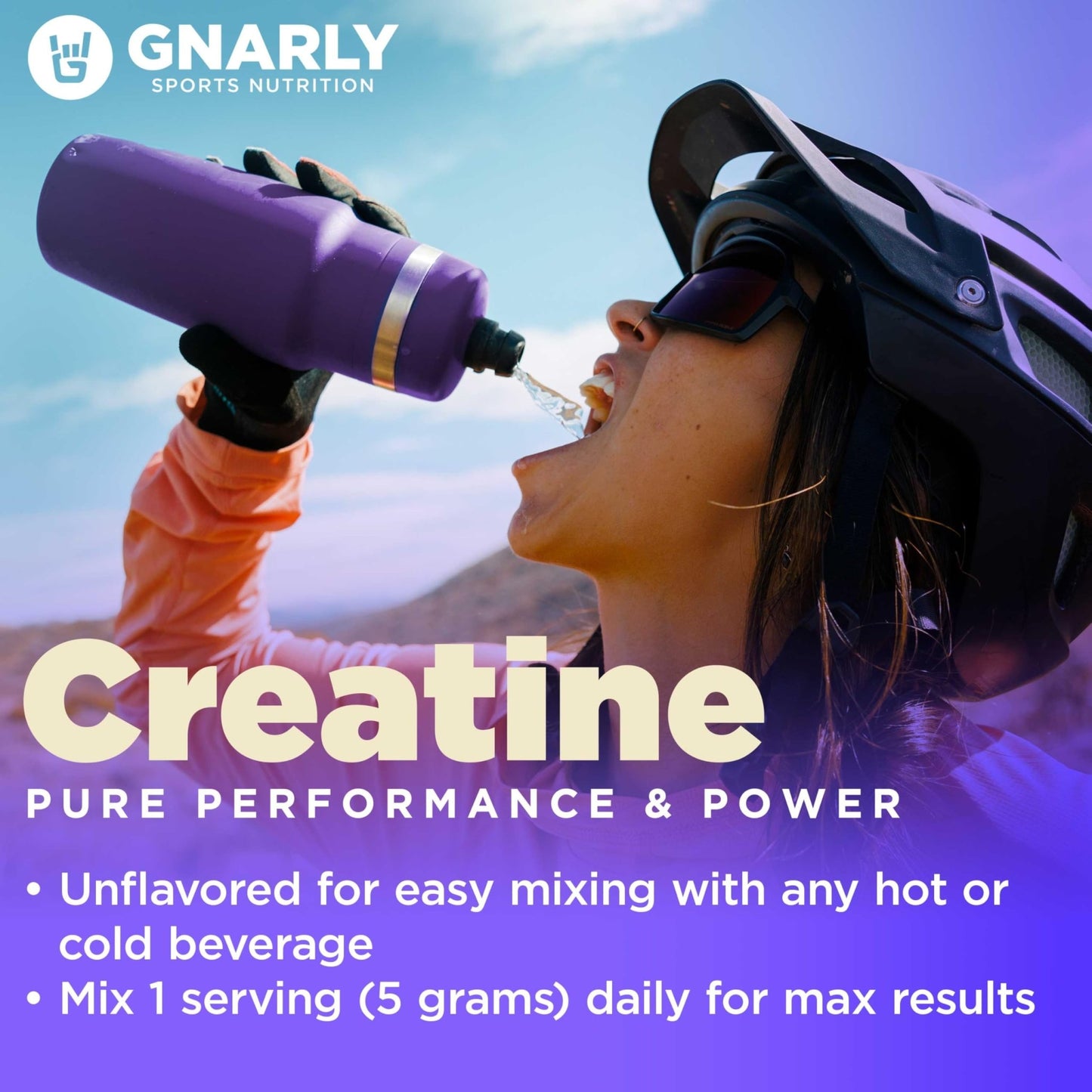 Gnarly Nutrition Creatine Powder – Creapure, Vegan Creatine Supplement – NSF Sport Certified, Optimized Recovery – Sports Nutrition - dailyvitalstore