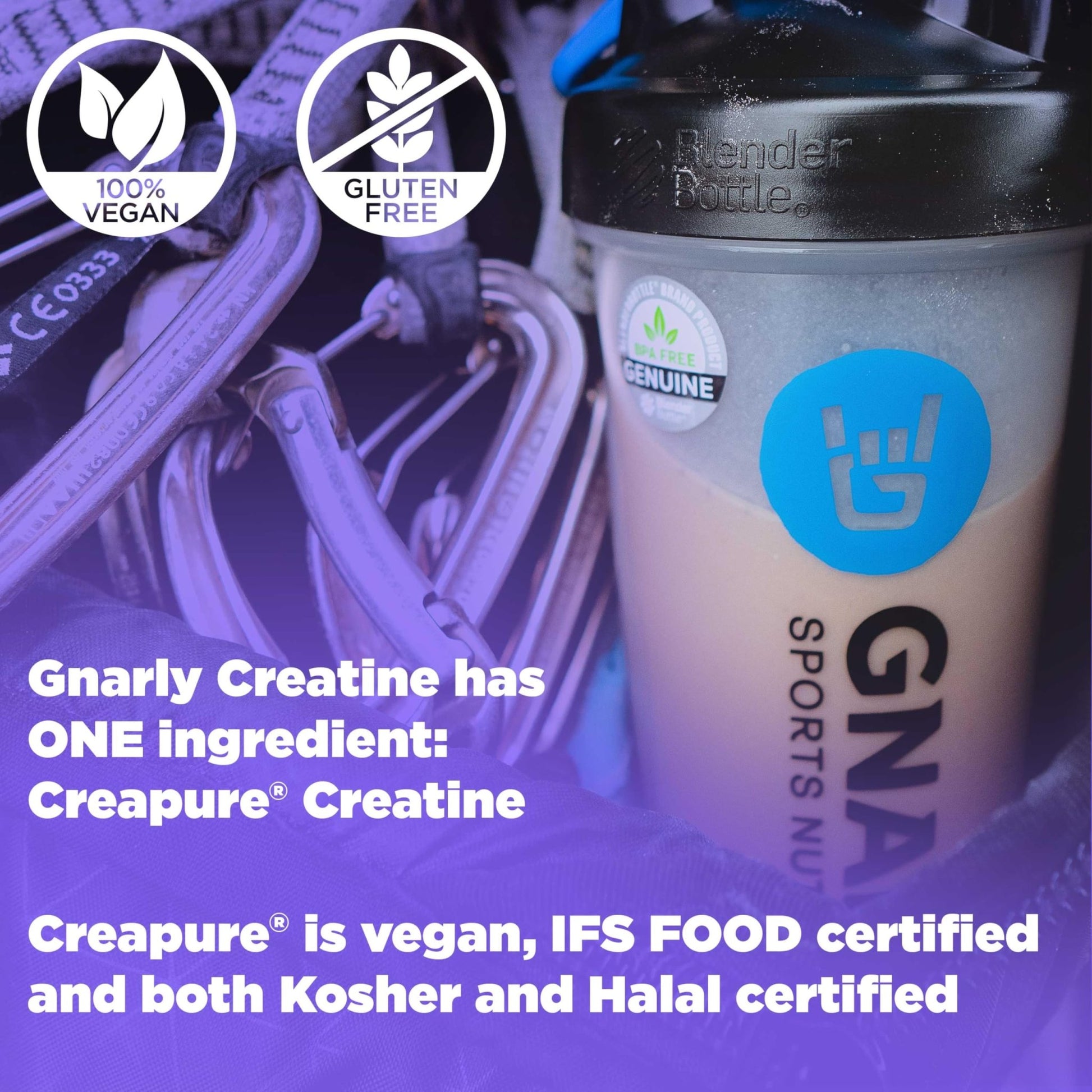 Gnarly Nutrition Creatine Powder – Creapure, Vegan Creatine Supplement – NSF Sport Certified, Optimized Recovery – Sports Nutrition - dailyvitalstore