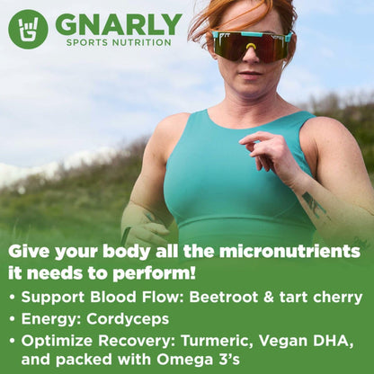 Gnarly Nutrition Greens Superfood Powder – Lemon Mint Performance Super Greens Powder – NSF Contents Certified – Organic, Probiotics & Essential Micronutrients - Lemon Mint, 11.64 oz - dailyvitalstore