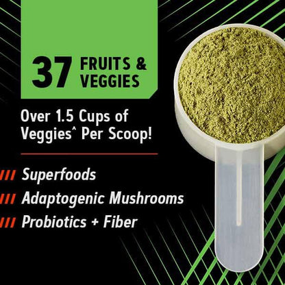 GNC AMP Amplified Greens Superfoods Performance Blend - Vegan Athlete Superfood Drink - Blueberry Pomegranate - 9.9 Oz (30 Servings) - dailyvitalstore