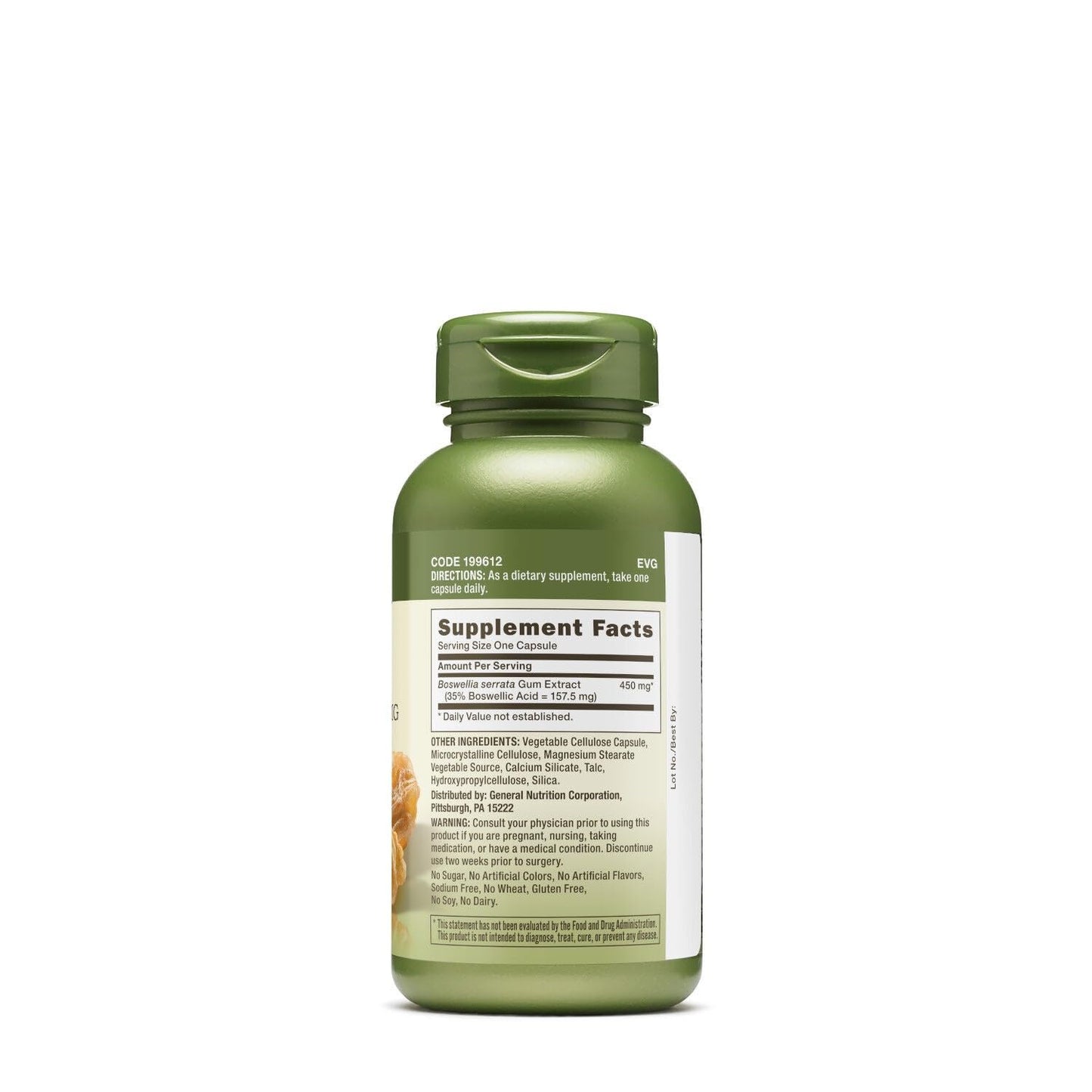 GNC Herbal Plus Boswellia Extract 450mg Supplement, Vegetarian, Supports Joint Health, 100 Servings - dailyvitalstore
