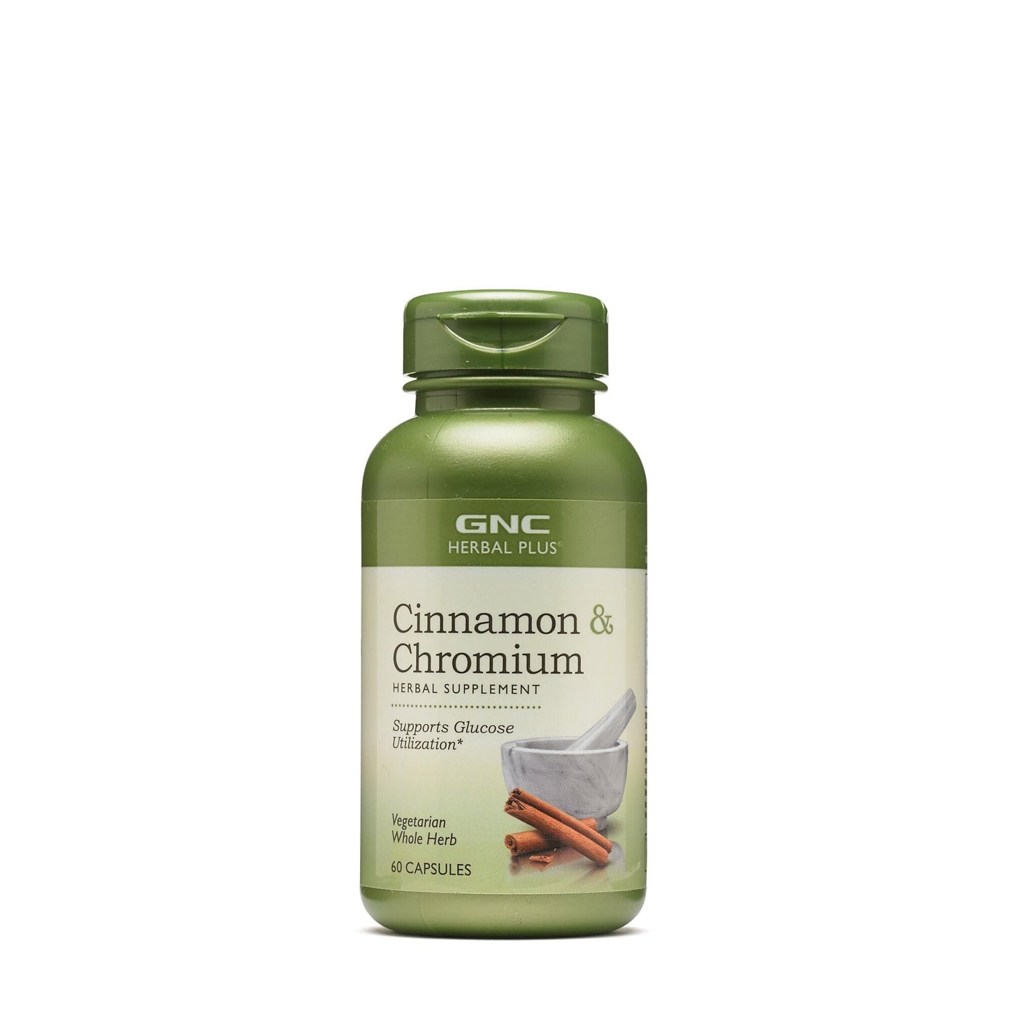 GNC Herbal Plus Cinnamon & Chromium Supplement, Vegetarian 30 Servings - dailyvitalstore