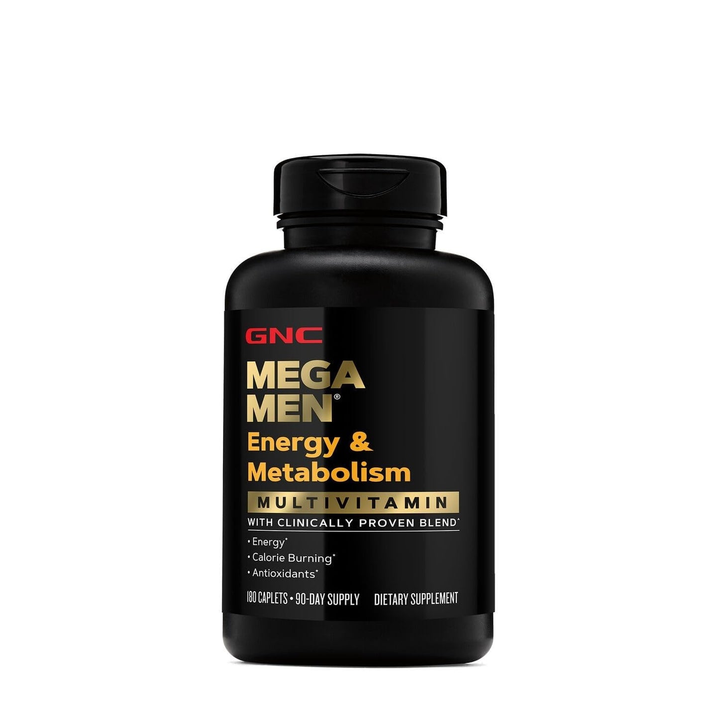 GNC Mega Men Energy & Metabolism Multivitamin | Antioxidants and Increased Calorie Burning | 180 Count - dailyvitalstore