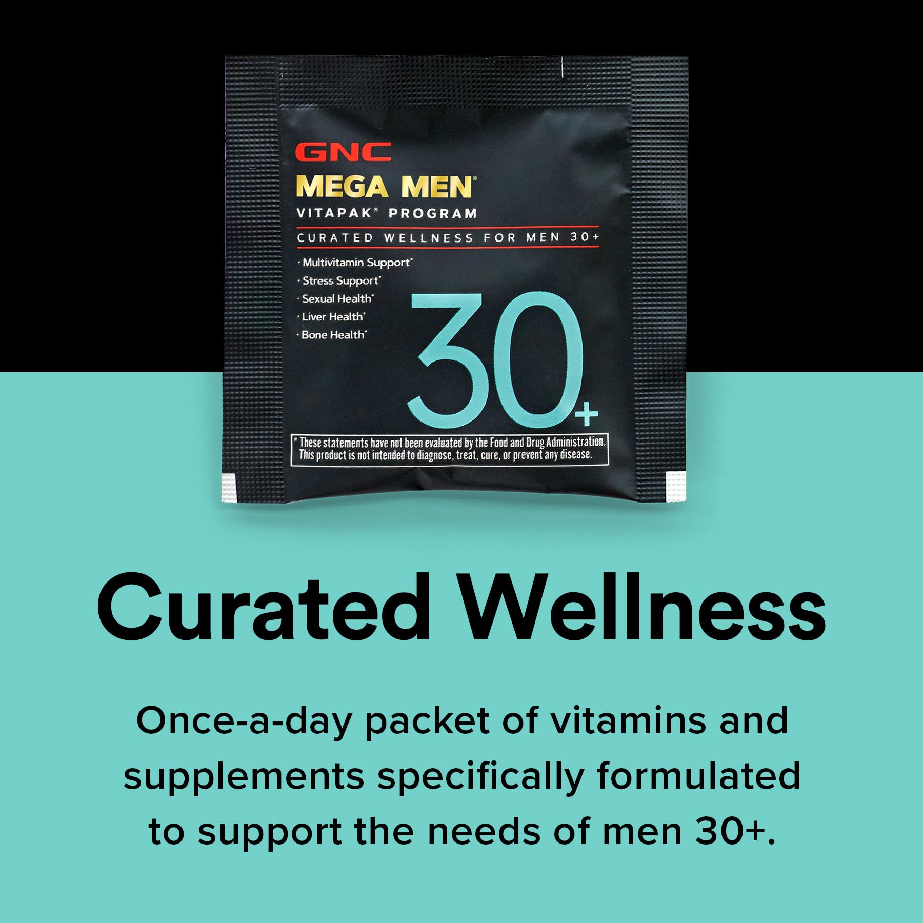 GNC Men's 30+ Vitapak Program | 5-in-1 Daily Multivitamins and Minerals | Supports Healthy Bones and Stress Relief | 30 Servings - dailyvitalstore