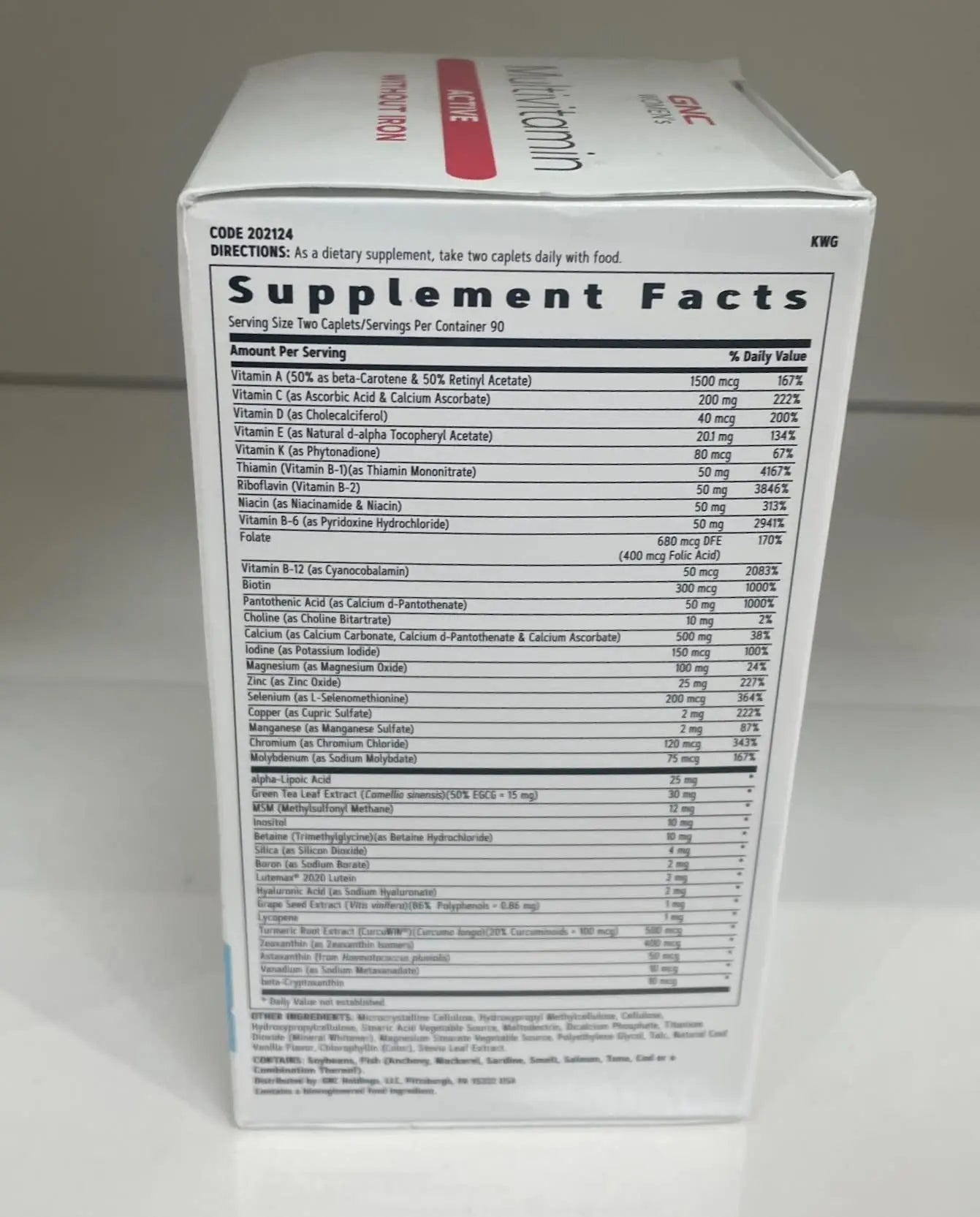 GNC Women's Multivitamin Active Without Iron, Supports an Active Lifestyle, 30+ Nutrient Formula, Promotes Bone & Joint Health - dailyvitalstore