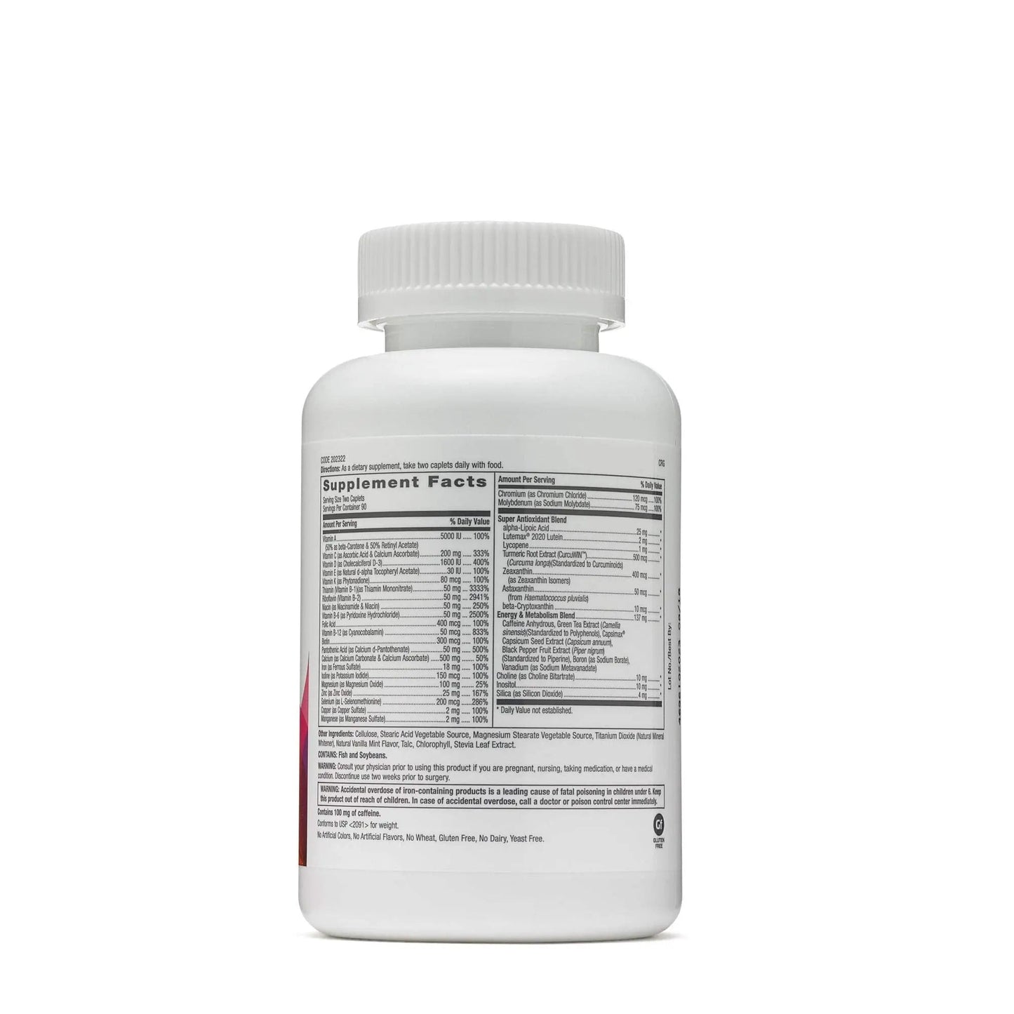 GNC Womens Ultra Mega Energy and Metabolism Multivitamin for Women, 180 Count, for Increased Energy, Metablism, and Calorie Burning - dailyvitalstore