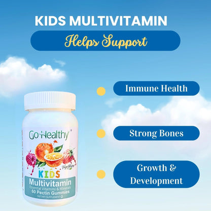 Go Healthy Kids Multivitamin Gummies, Immune Support, Kids Vitamin Gummies, Kosher Kid Vitamin, Halal - dailyvitalstore