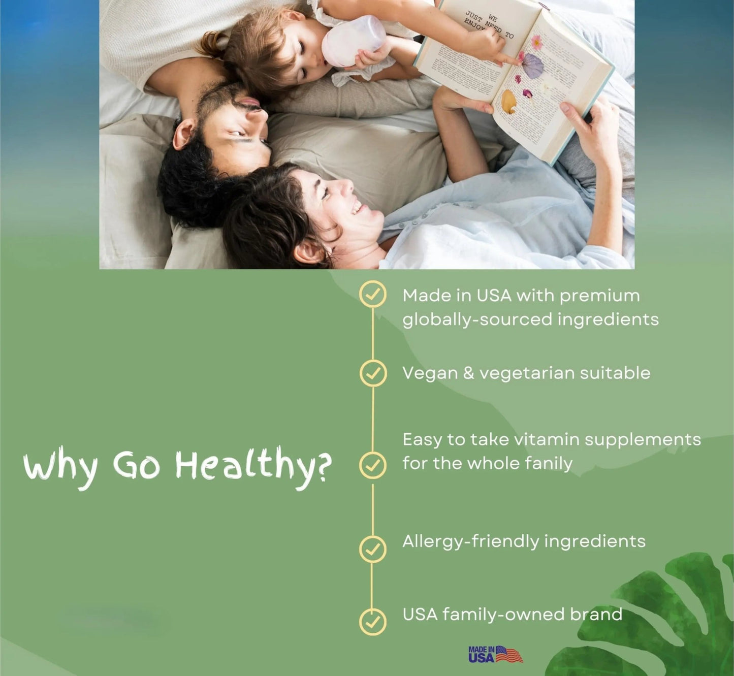 Go Healthy Liquid Vitamins for Women, Men, Teens | Vegan Vitamin & Mineral | High Absorption | Premium Liquid Multivitamin | - dailyvitalstore