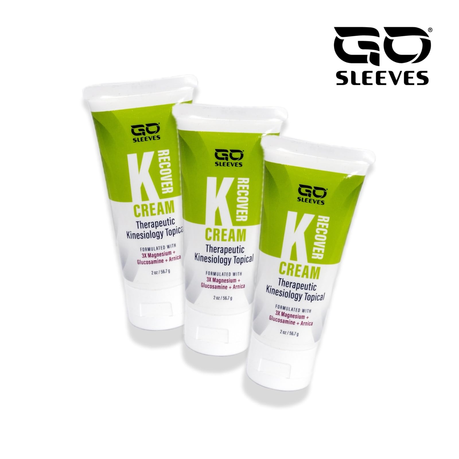 Go Sleeves Sports Recovery Cream - Concentrated Muscle and Joint Recovery Lotion – Magnesium Chloride Cream with Arnica for Muscle Pain and Stiffness from Running, Exercise, Backache – 2 Ounces - dailyvitalstore