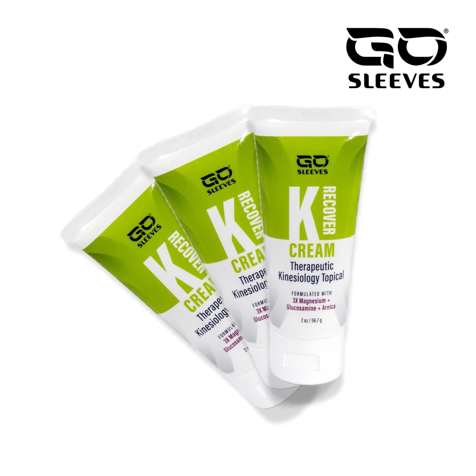 Go Sleeves Sports Recovery Cream - Concentrated Muscle and Joint Recovery Lotion – Magnesium Chloride Cream with Arnica for Muscle Pain and Stiffness from Running, Exercise, Backache – 2 Ounces - dailyvitalstore