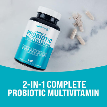 GOBIOTIX Multivitamin with Probiotics and Digestive Enzymes - 25 Billion CFU - Digestive Health, Probiotics - dailyvitalstore
