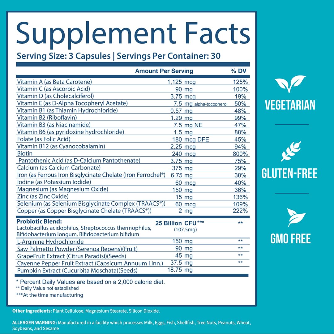 GOBIOTIX Multivitamin with Probiotics and Digestive Enzymes - 25 Billion CFU - Digestive Health, Probiotics - dailyvitalstore