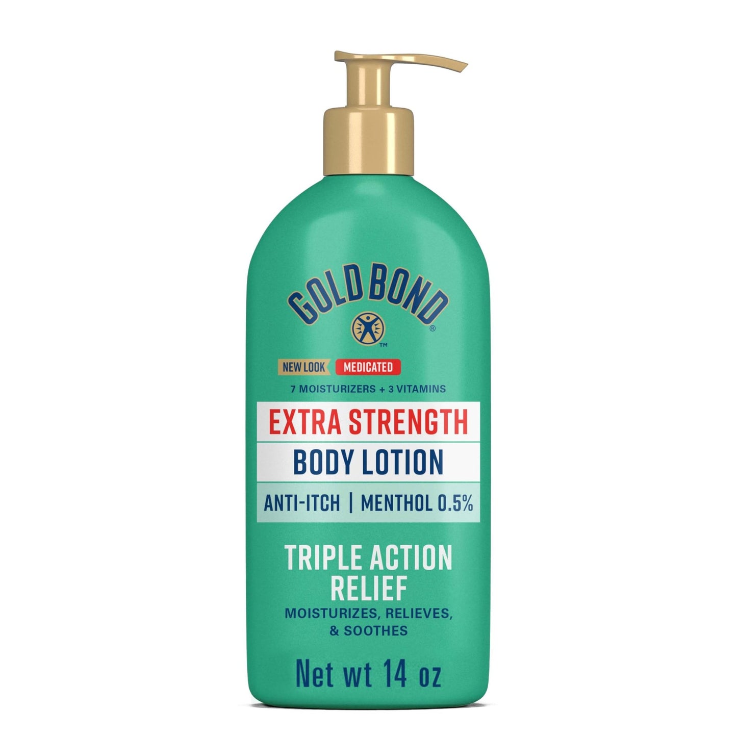Gold Bond Medicated Extra Strength Body Lotion, Moisturizes, Relieves & Soothes, 14 oz Lotion - dailyvitalstore