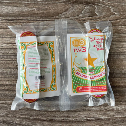 Golden Star Aromatic Balm (Pack of 8) - Authentic Vietnamese Cao Sao Vang - Support Fast Relief for Headaches, Muscle Pain, Colds, & Insect Bites - Natural Essential Oils - Travel Size 4g Tins - dailyvitalstore