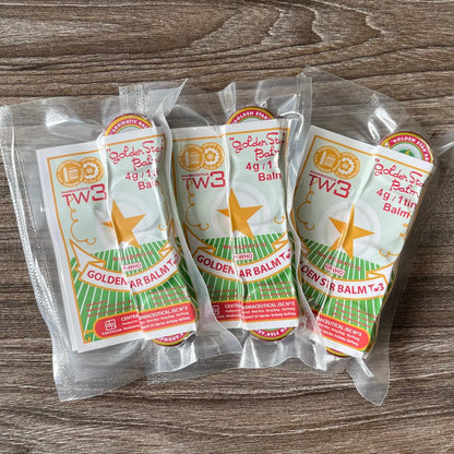 Golden Star Aromatic Balm (Pack of 8) - Authentic Vietnamese Cao Sao Vang - Support Fast Relief for Headaches, Muscle Pain, Colds, & Insect Bites - Natural Essential Oils - Travel Size 4g Tins - dailyvitalstore