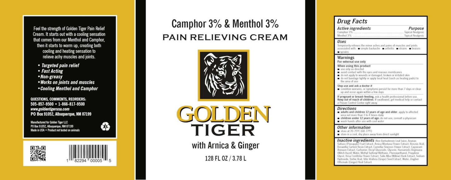 Golden Tiger Pain Relief Cream1 Gallon - dailyvitalstore