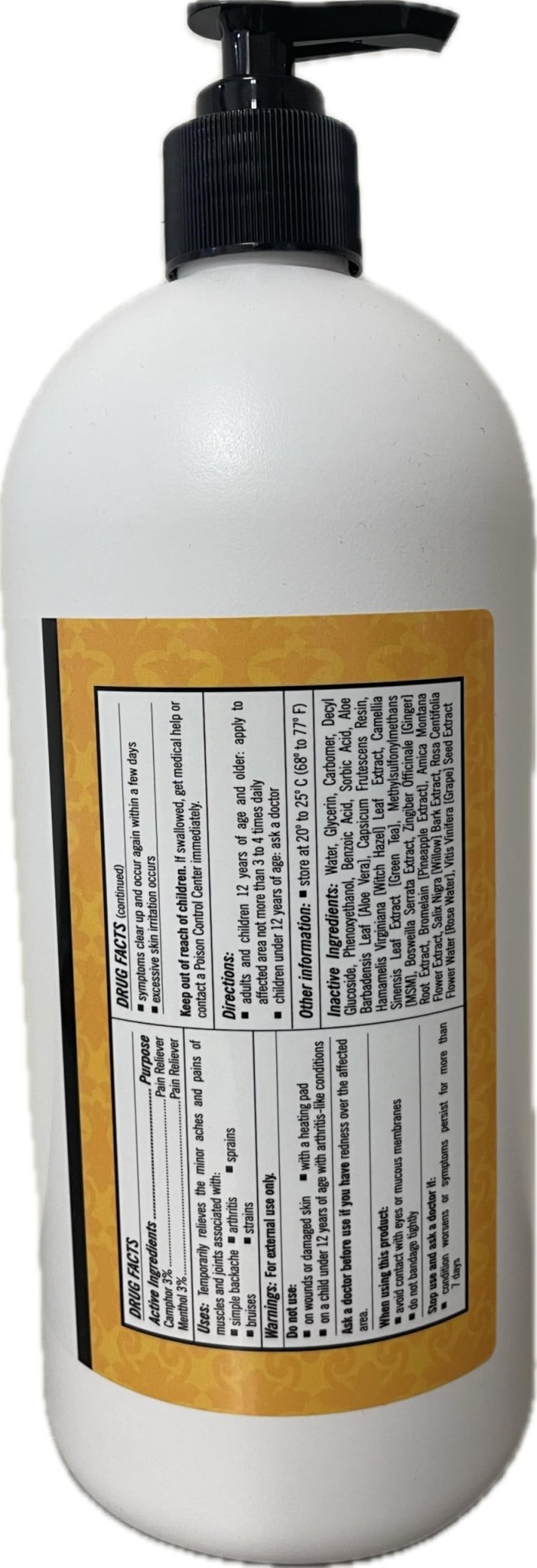 Golden Tiger Pain Relief Cream32oz Pump - dailyvitalstore
