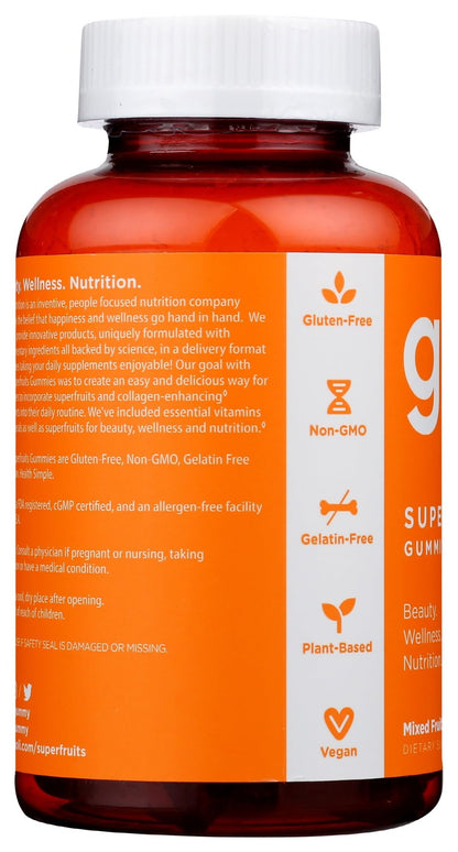 Goli Nutrition, Gummies Superfruits Mixed Fruit, 60 Count - dailyvitalstore