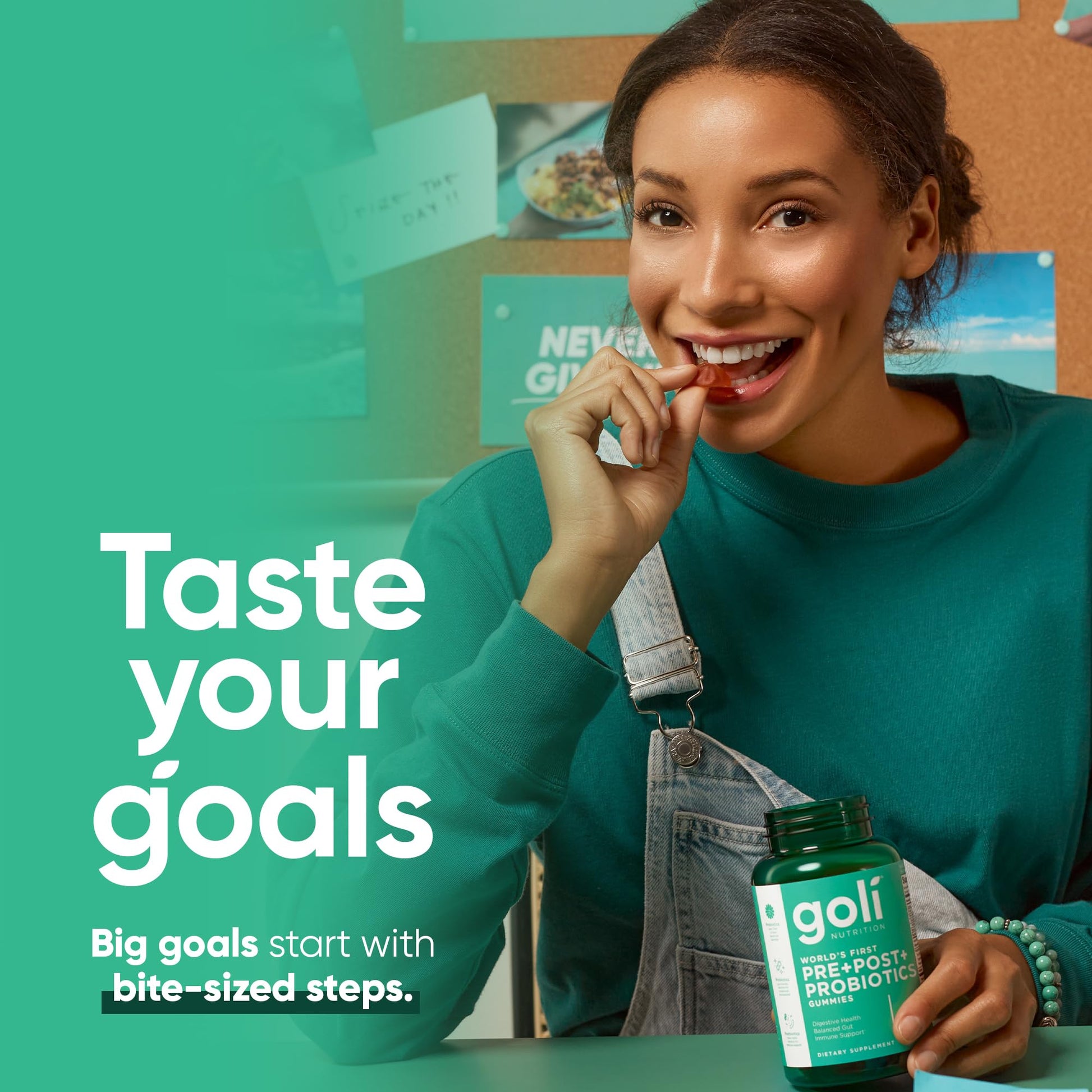 Goli Pre Pro Postbiotic Gummies - Worlds First 3-in-1 Formula with DE111 Probiotics, XOS Prebiotics, MCC1849 Postbiotics - Vegan, Non-GMO, - dailyvitalstore