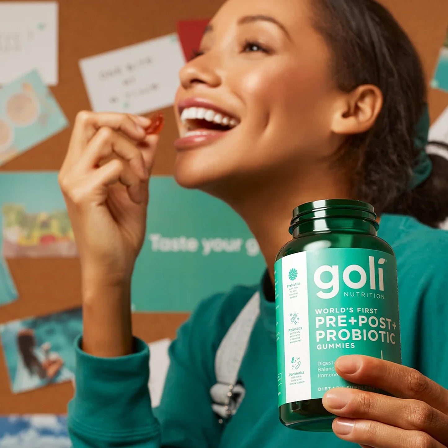 Goli Pre Pro Postbiotic Gummies - Worlds First 3-in-1 Formula with DE111 Probiotics, XOS Prebiotics, MCC1849 Postbiotics - Vegan, Non-GMO, - dailyvitalstore