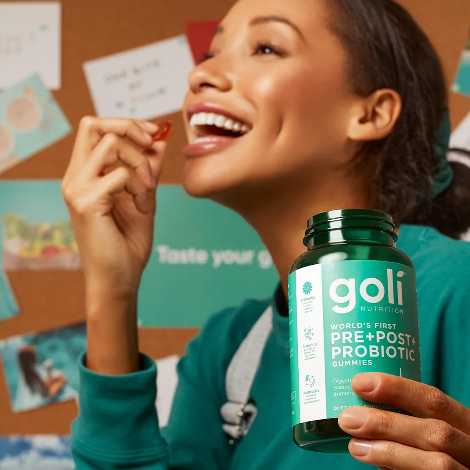 Goli Pre Pro Postbiotic Gummies - Worlds First 3-in-1 Formula with DE111 Probiotics, XOS Prebiotics, MCC1849 Postbiotics - Vegan, Non-GMO, - dailyvitalstore