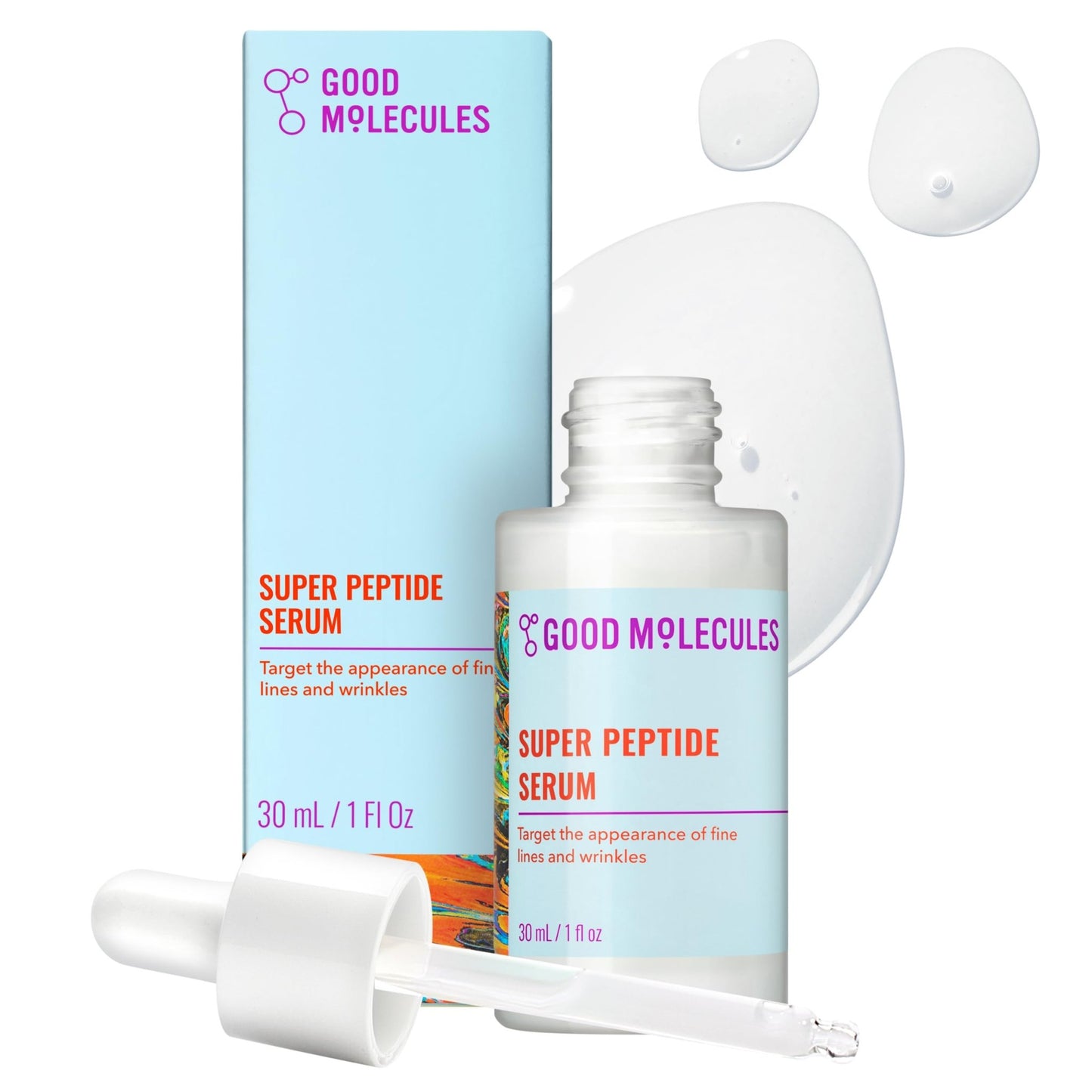 Good Molecules Super Peptide Serum - Anti-aging Facial Serum with Peptides and Copper Tripeptides to Plump and Firm - dailyvitalstore