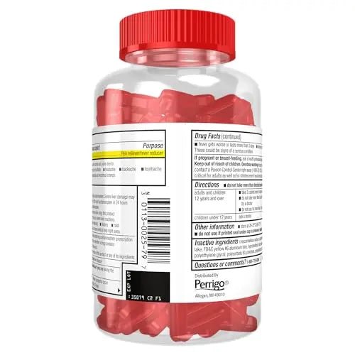 Good Sense Rapid Release Pain Relief, Acetaminophen Caplets 500 mg, Extra Strength Pain Reliever and Fever Reducer - dailyvitalstore