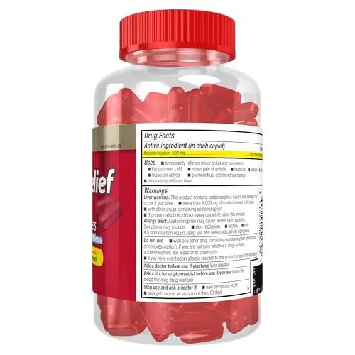 Good Sense Rapid Release Pain Relief, Acetaminophen Caplets 500 mg, Extra Strength Pain Reliever and Fever Reducer - dailyvitalstore