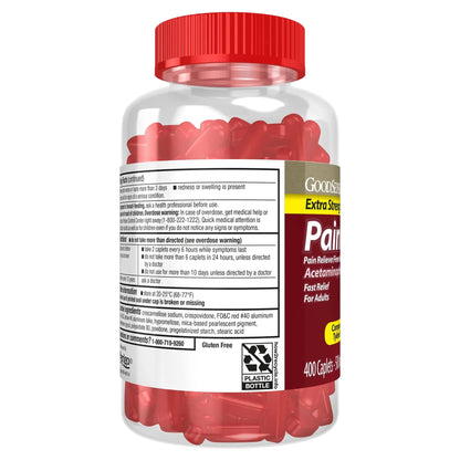 Good Sense Rapid Release Pain Relief, Acetaminophen Caplets 500 mg, Extra Strength Pain Reliever and Fever Reducer - dailyvitalstore