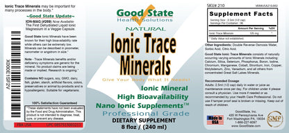 Good State Liquid Ionic Trace Minerals (96 servings at 125 mg - 8 fl oz) - dailyvitalstore