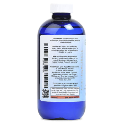 Good State Liquid Ionic Trace Minerals (96 servings at 125 mg - 8 fl oz) - dailyvitalstore