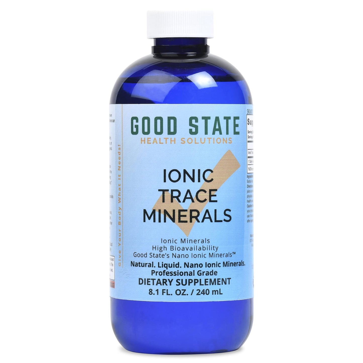 Good State Liquid Ionic Trace Minerals (96 servings at 125 mg - 8 fl oz) - dailyvitalstore