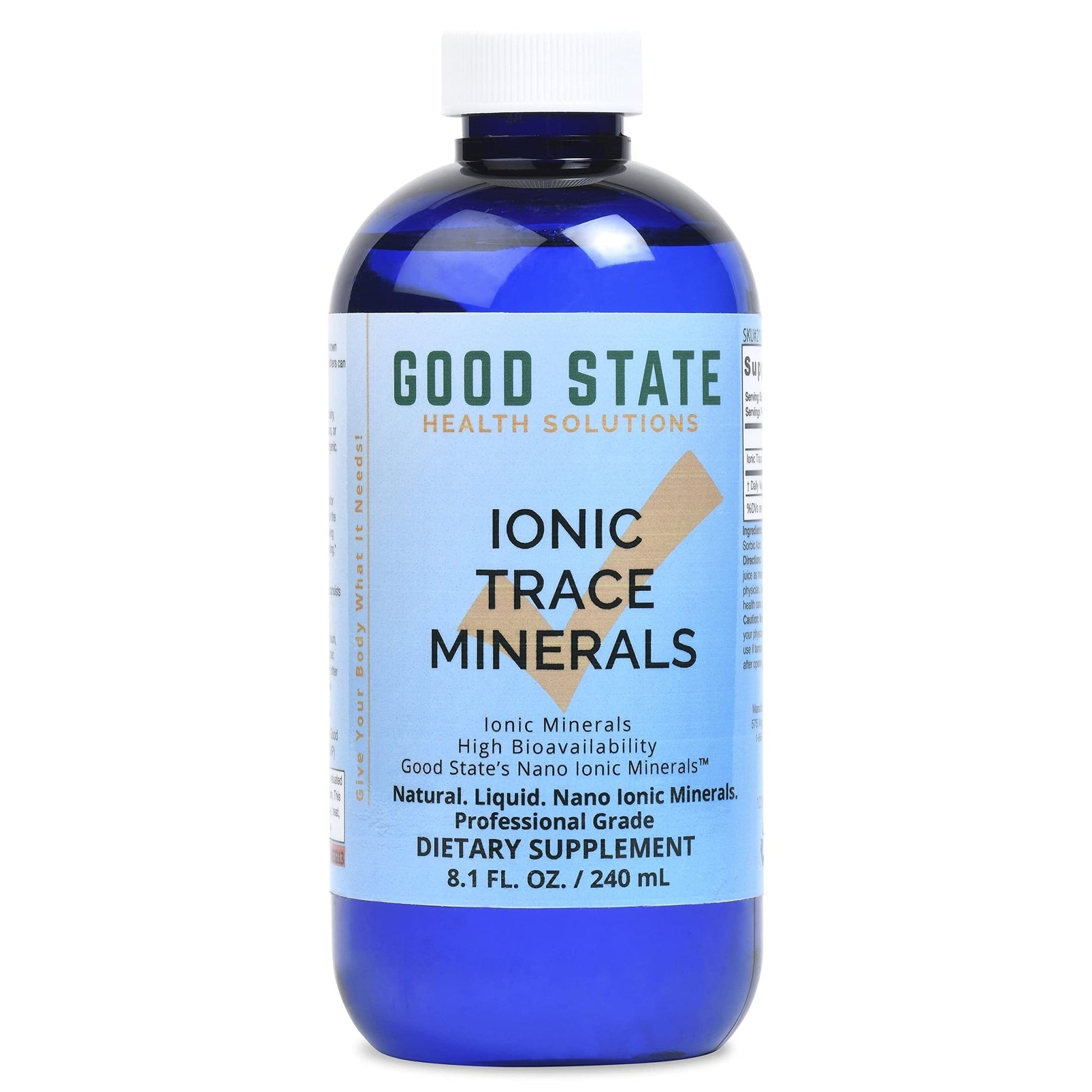 Good State Liquid Ionic Trace Minerals (96 servings at 125 mg - 8 fl oz) - dailyvitalstore
