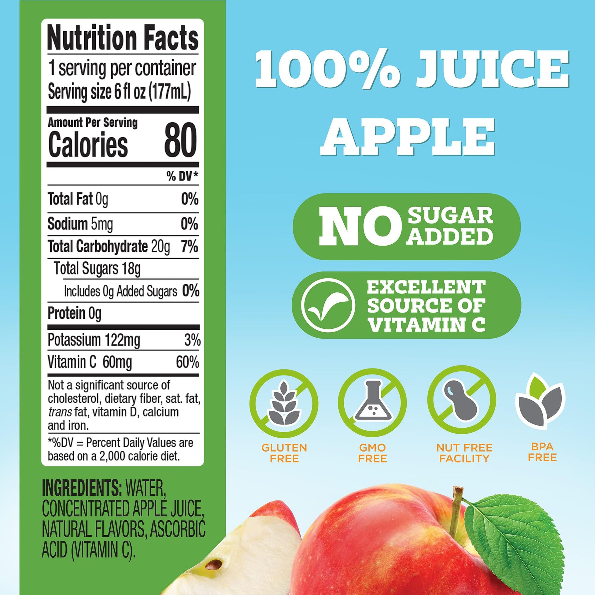good2grow Apple Juice - 100% Juice Drinks for Kids, Fruit Juice No Sugar Added, 6 Fl Oz Juice Bottles with Spill-Proof PAW Patrol Character Tops (3 Pack) - dailyvitalstore