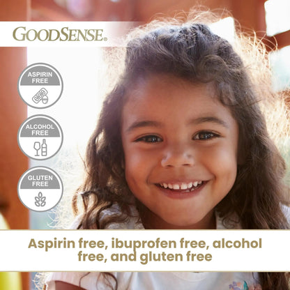 GoodSense Children's Pain and Fever Oral Suspension Liquid, Acetaminophen 160 mg per 5 mL, Bubble Gum Flavor - dailyvitalstore