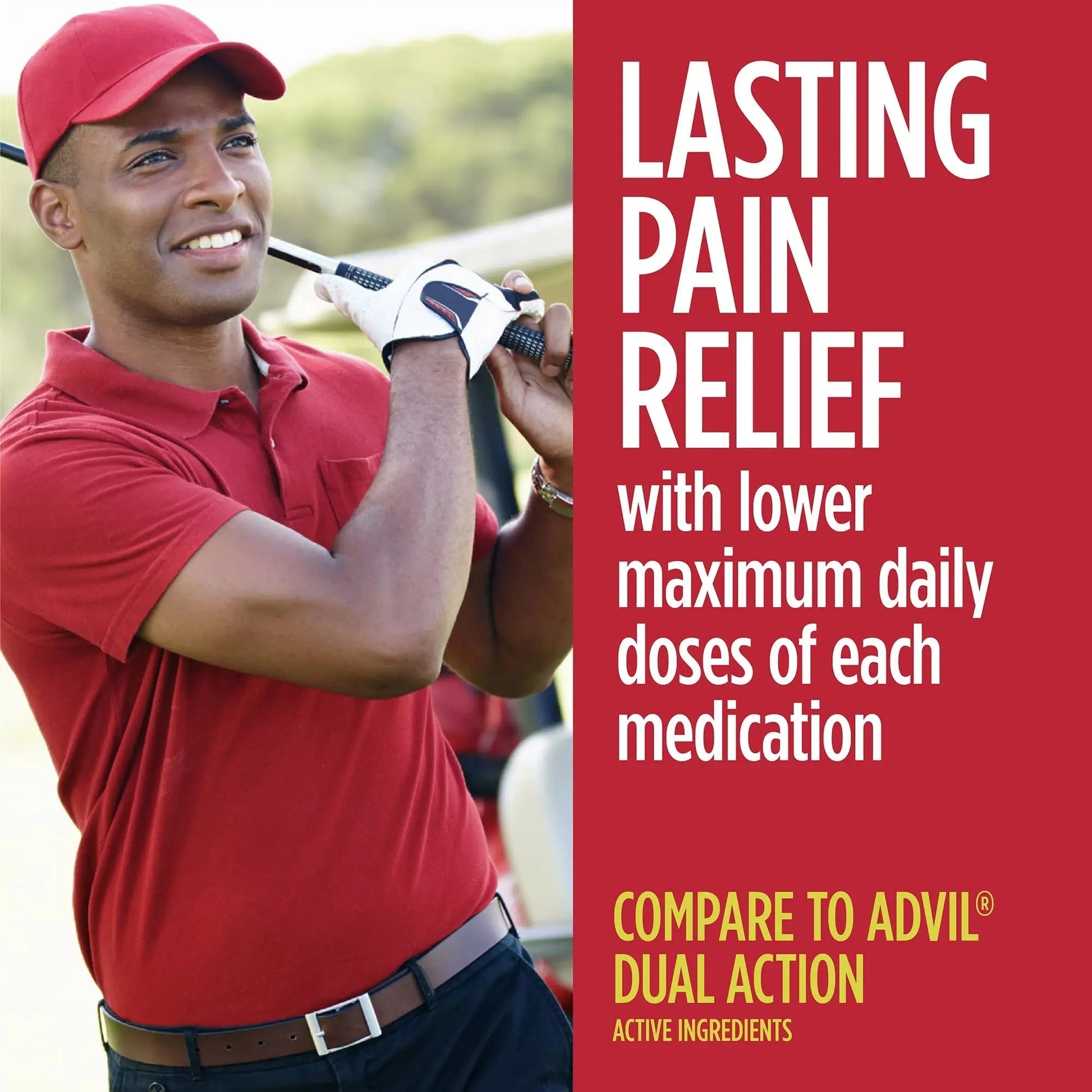 GoodSense Dual Action Acetaminophen 250 mg and Ibuprofen (NSAID) 125 mg Tablets, Pain Reliever for Headache Relief, Arthritis Pain Relief and More, 144 Count - dailyvitalstore