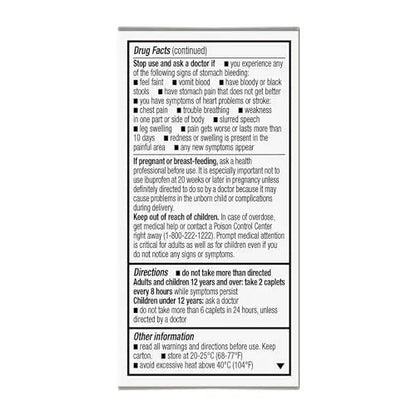 GoodSense Dual Action Acetaminophen and Ibuprofen (NSAID) Tablets, 250 mg/125 mg, Back Pain, 18 Count - dailyvitalstore