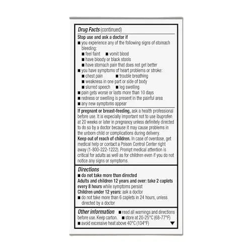 GoodSense Dual Action Acetaminophen and Ibuprofen (NSAID) Tablets, 250 mg/125 mg, Back Pain, 72 Count - dailyvitalstore