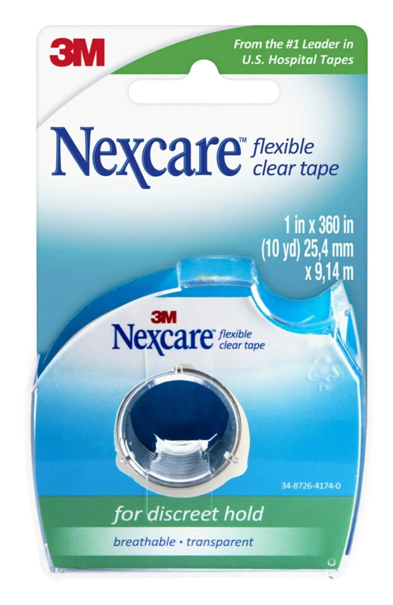 GoodSense Extra Strength 500mg Acetaminophen Caplets 50 Count & Nexcare Flexible Clear 1 Inch x 10 Yard Waterproof Transparent Tape 1 Roll - dailyvitalstore