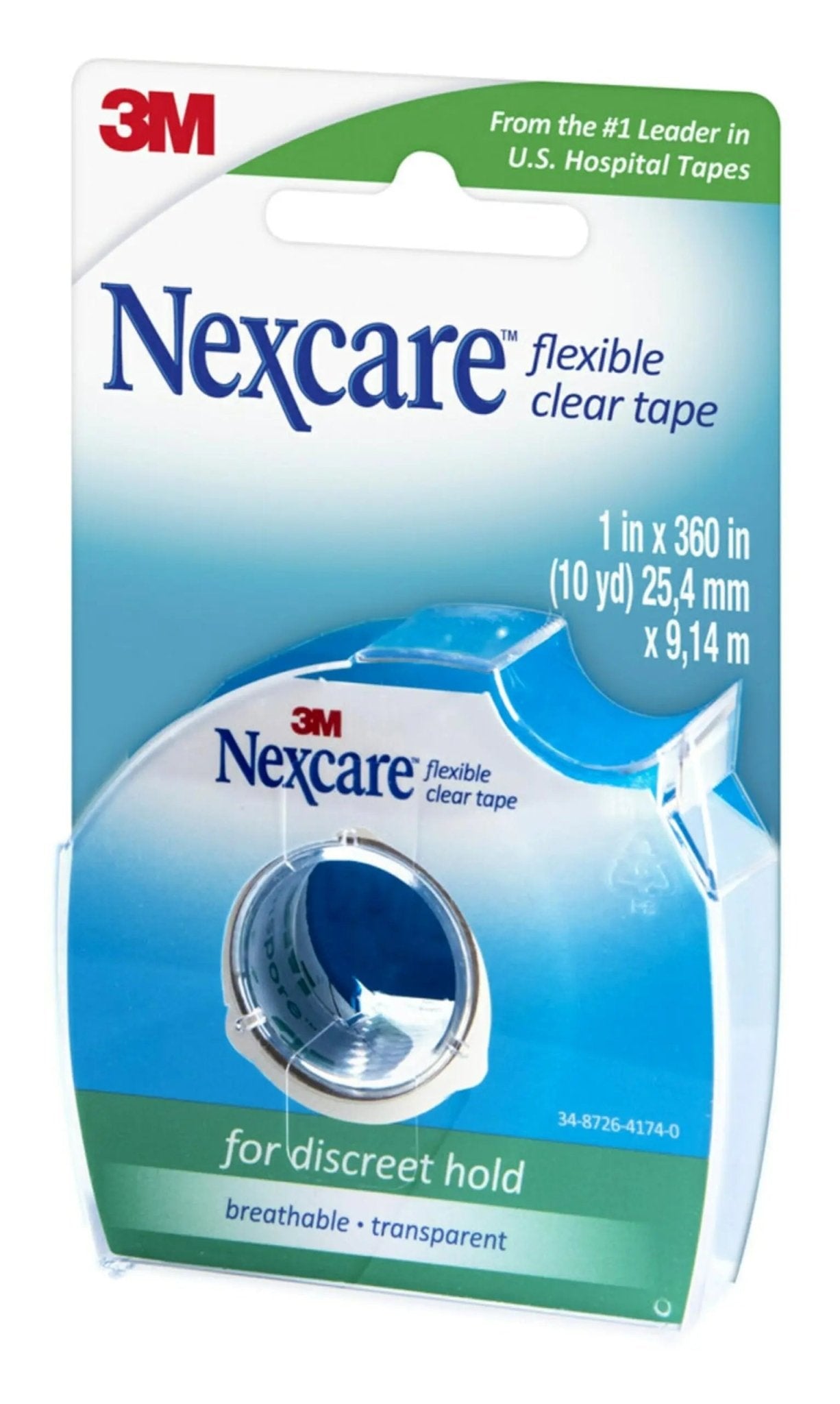 GoodSense Extra Strength 500mg Acetaminophen Caplets 50 Count & Nexcare Flexible Clear 1 Inch x 10 Yard Waterproof Transparent Tape 1 Roll - dailyvitalstore