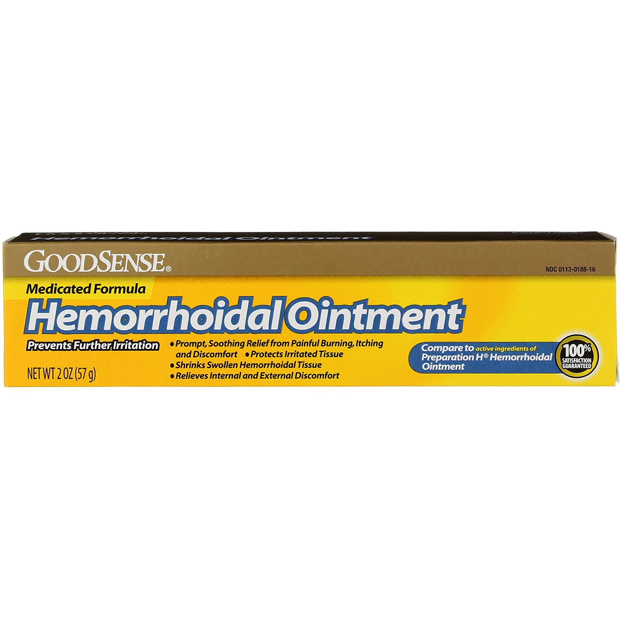 GoodSense Hemorrhoidal Ointment, Phenylephrine HCl, Petrolatum, Mineral oil, Relief from Burning, Itching and Discomfort of Hemorrhoids, 2 Ounces - dailyvitalstore