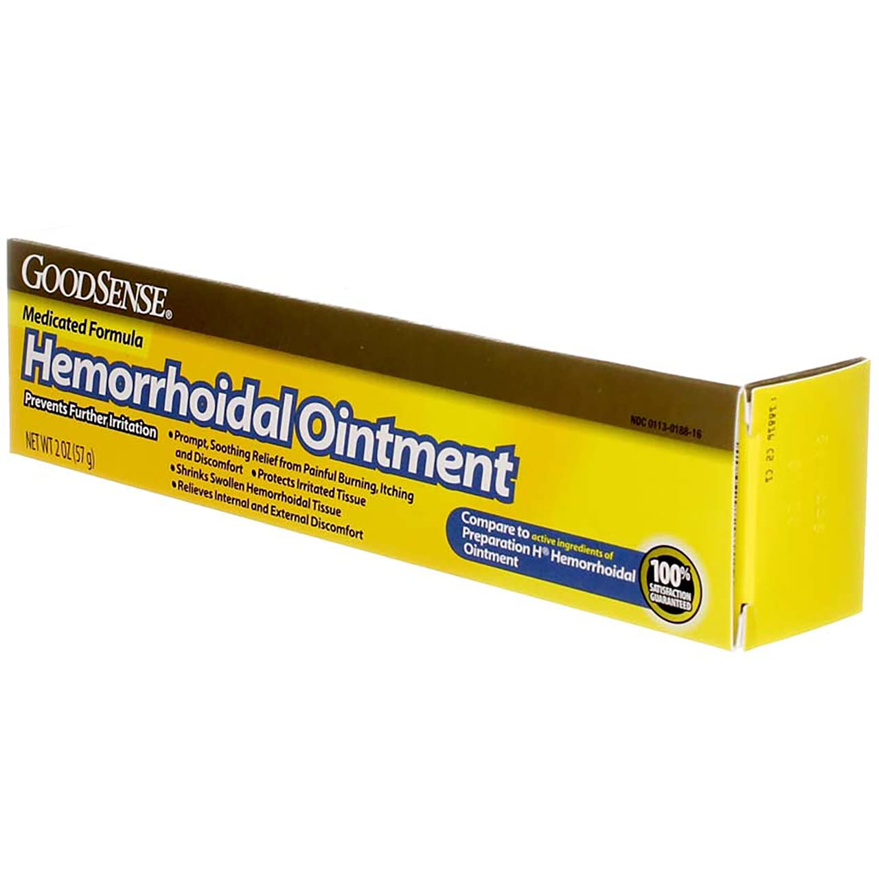 GoodSense Hemorrhoidal Ointment, Phenylephrine HCl, Petrolatum, Mineral oil, Relief from Burning, Itching and Discomfort of Hemorrhoids, 2 Ounces - dailyvitalstore