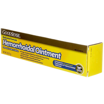 GoodSense Hemorrhoidal Ointment, Phenylephrine HCl, Petrolatum, Mineral oil, Relief from Burning, Itching and Discomfort of Hemorrhoids, 2 Ounces - dailyvitalstore