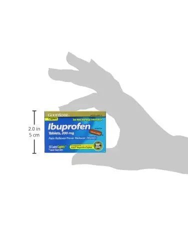 GoodSense Ibuprofen Pain Reliever/Fever Reducer Caplets, 200 mg, 50-Count - dailyvitalstore