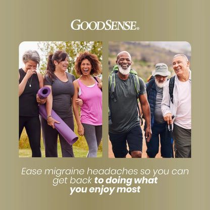 GoodSense Migraine Relief Geltabs, Acetaminophen, Aspirin (NSAID) and Caffeine, 80 Count - dailyvitalstore