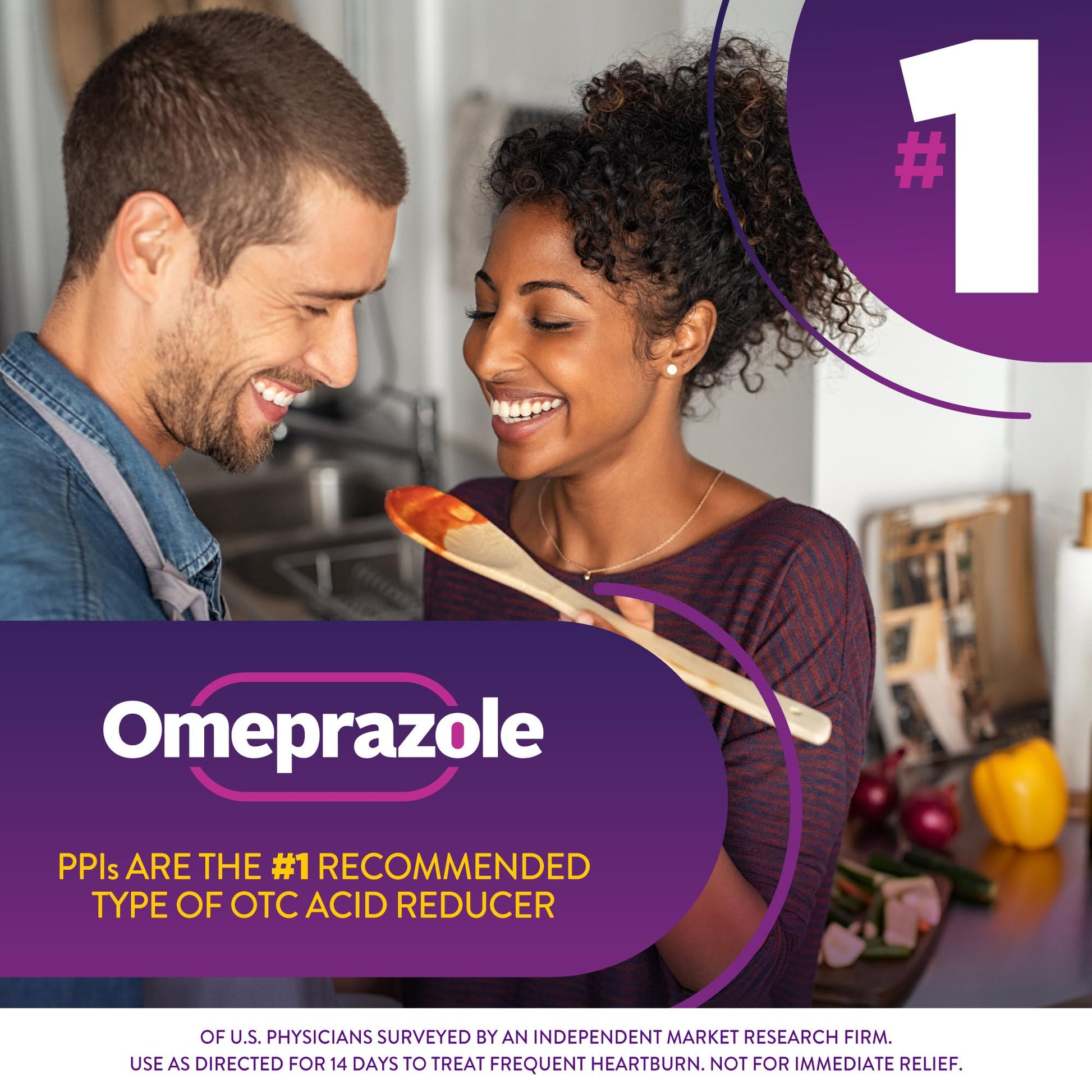 GoodSense Omeprazole Delayed Release Tablets 20 mg, Stomach Acid Reducer for Frequent Heartburn Treatment, 42 Count - dailyvitalstore