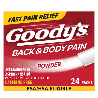 Goody's Back and Body Pain Relief Powder, 24 ct (Pack of 1) - dailyvitalstore
