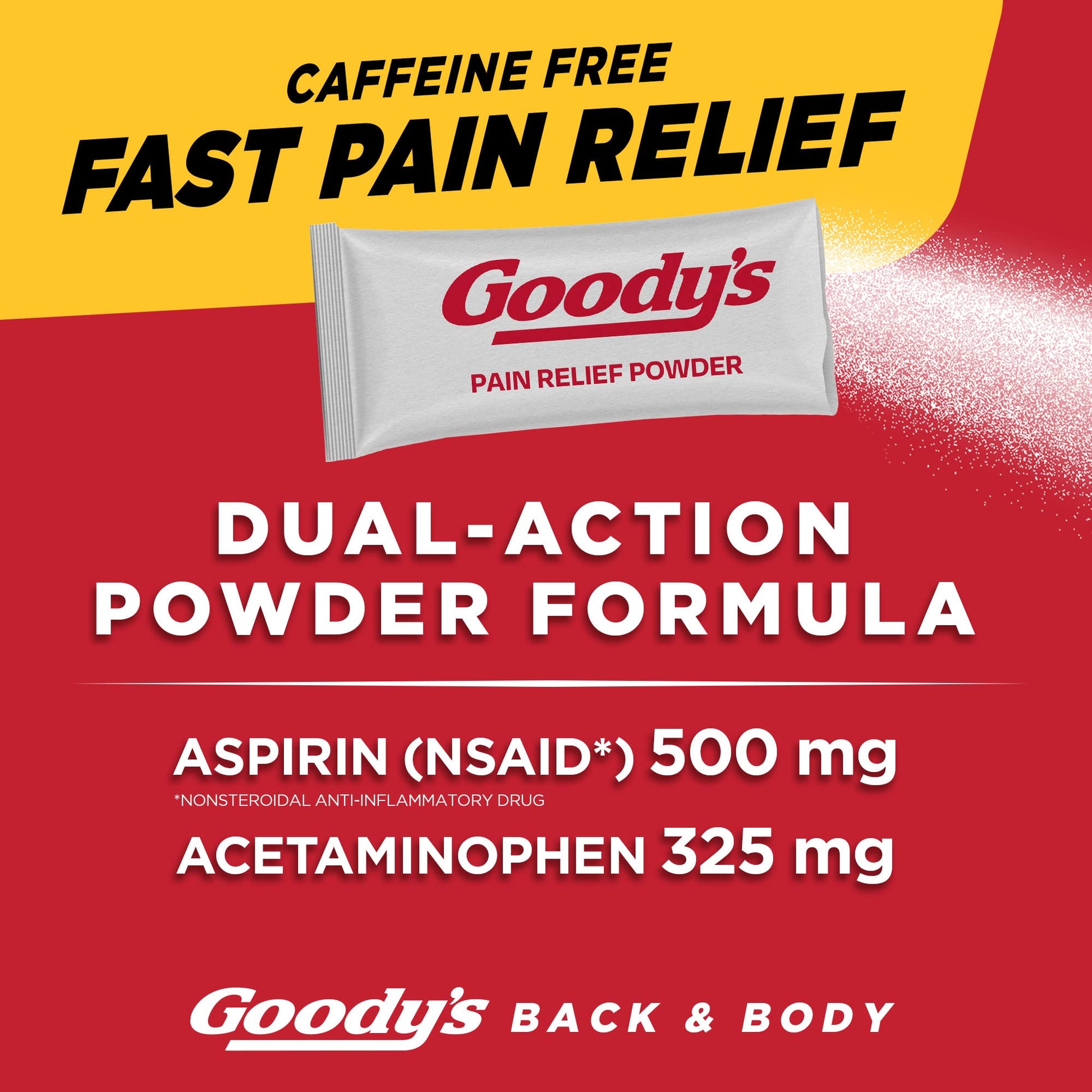 Goody's Back and Body Pain Relief Powder, 24 ct (Pack of 4) - dailyvitalstore